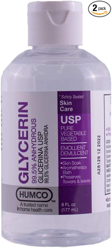 Humco Glycerin USP Skin Protectant - 6 oz, Pack of 2