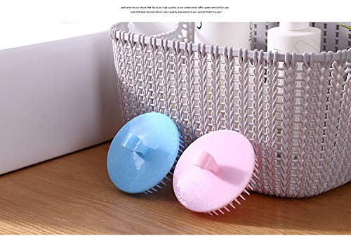 Hair Scalp Brush Dandruff Cleaning Brush Shower Scalp Shampoo Brush Scalp Massager Pack of 4(Green and Yellow)