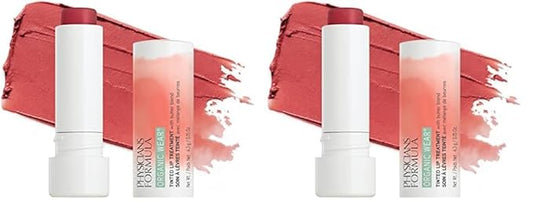 Physicians Formula Organic Wear All Natural Tinted Lip Balm Treatment, Red Love Bite | Dermatologist Tested, Clinicially Tested (Pack of 2)