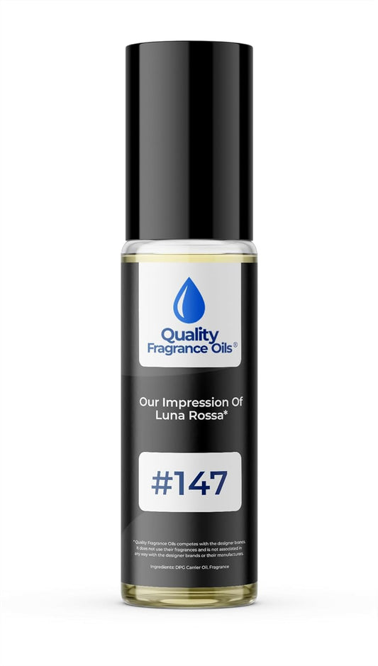 Quality Fragrance Oils' Luna Ross. Impression #147 | Long-Lasting Perfume Oil, Alcohol-Free, Strong Scent, 10ml Roll-On | Affordable Alternative to Designer Fragrances