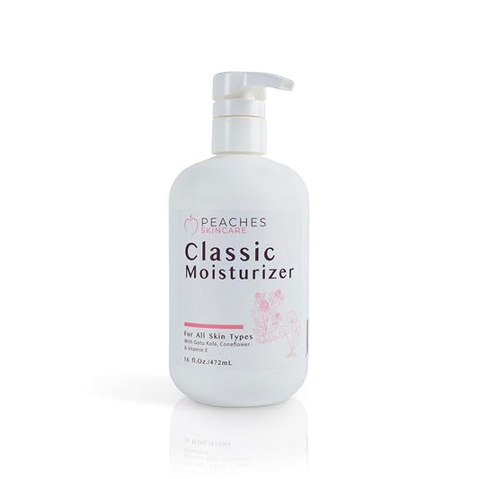 Hydrating Vegan Moisturizer with Vitamin E, Gotu Kola, and Pineapple – Age-Defying Face Cream for All Skin Types – Classic Moisturizer (16 oz)