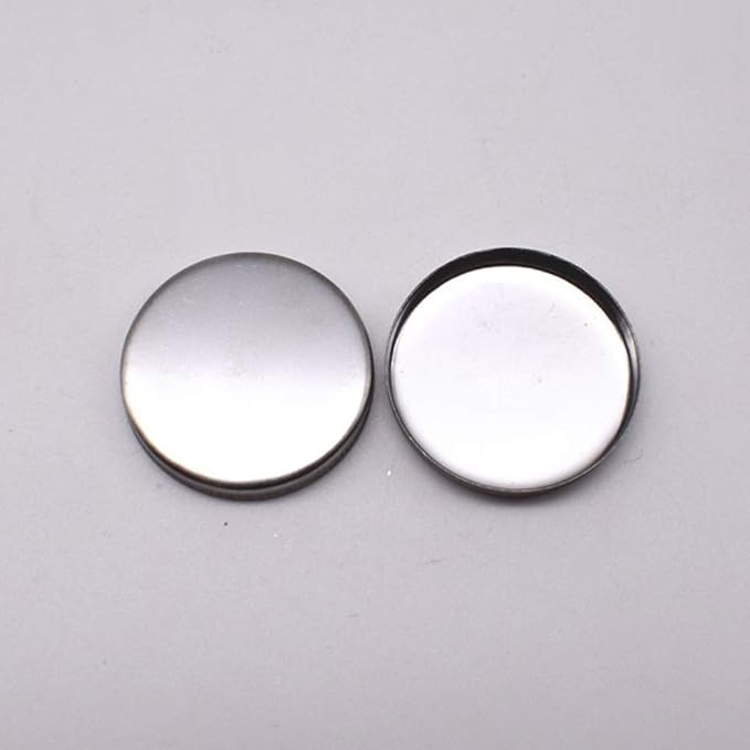 50 Pieces Empty Round Metal Tin Palette Pans Round Metal Pans Cosmetic Eyeshadow Pans for Eyeshadow Palette for Magnetic Makeup Palette, 26mm Diameter 3.5mm Height