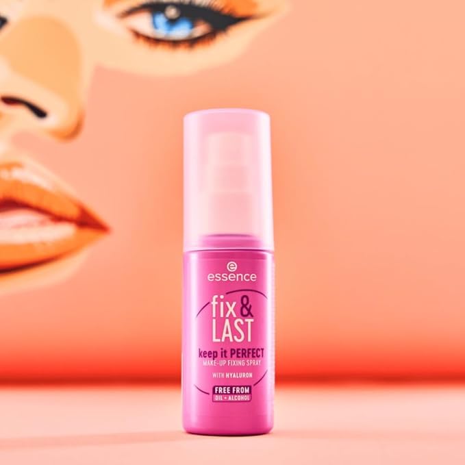 essence | Fix & Last Keep It Perfect Makeup Fixing Spray | Weightless, All-Day Setting | Vegan & Cruelty Free