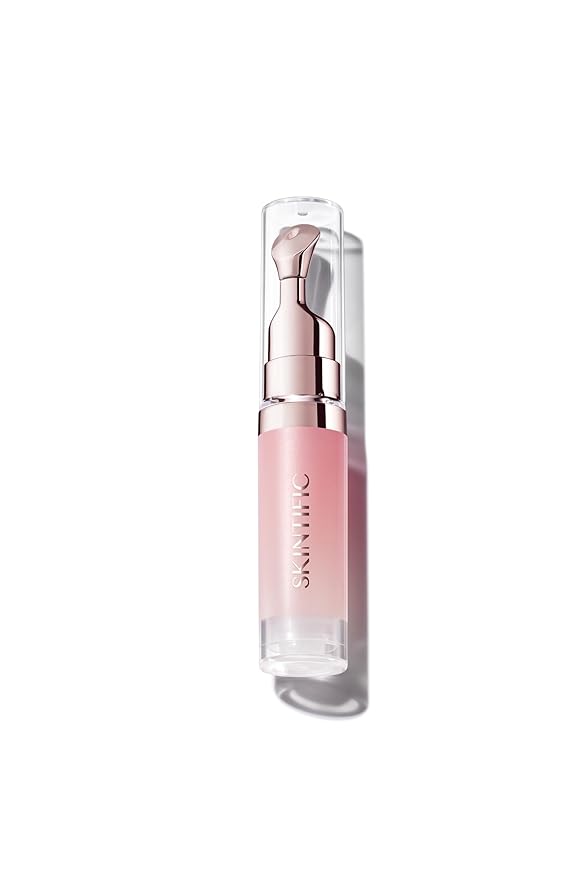 Hydrating Brightening Lip Serum, Nourishing Hydration Tinted Lip Stain, Plumping Lip Gloss with Polypeptide Squalane (00 Clear)