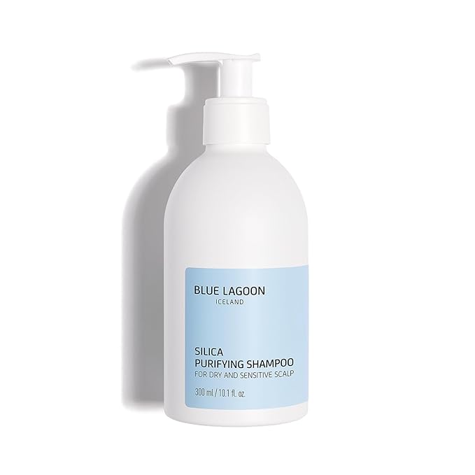 Blue Lagoon Skincare Silica Purifying Shampoo – Anti Dandruff Shampoo & Psoriasis Treatment for Skin – Mineral Salts, Silica, Soothing, Fragrance-Free, 300ML