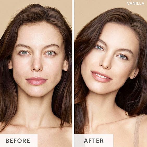 AirBrush Foundation Spray Set, Spray Foundation Makeup and Hydrating Face Primer Kit, Longwear Waterproof Liquid Matte Foundation Mist for Flawless Look, Brush and Sponge Include (#1 Ivory White)