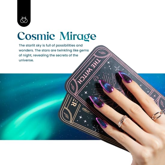 Beetles Cat Eye Gel Polish Set - 24Pcs 20 Colors Glitter Dark Color Changing Gel Nail Polish Kit with Base Gel Glossy Matte Top Coat Soak off UV DIY Nail Art Salon Ombre Black Nails Gift