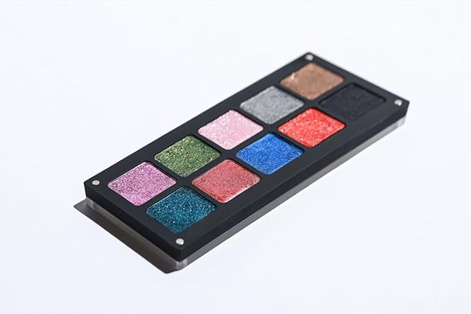 Chromatic Eye Shadow Palette 10 Shades | Multichromatic Finish | High Pigmentation and Long Lasting | Creamy Formula with Hyaluronic Acid | Magnetic Case (Chromatic 3)