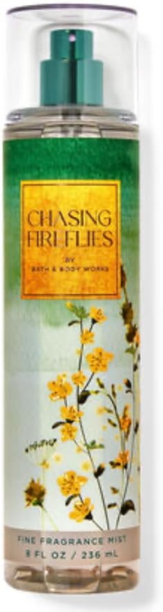 Bath & Body Works - 3 Piece Bundle - Spray - Body Cream - Shower Gel - Full Size and Gift Bag HELLO GORGEOUS (Chasing Fireflies)