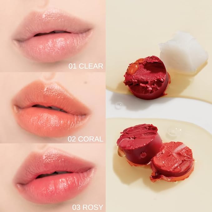 Smooth Butter Lip Balm 0.14 oz – Super Moisturizing Butter Lip Balm, Lip Repair & Care, Natural Color with Vegetable Wax, Shea Butter, All Day Hydration, Soothe Dry Chapped Lips (02 CORAL)