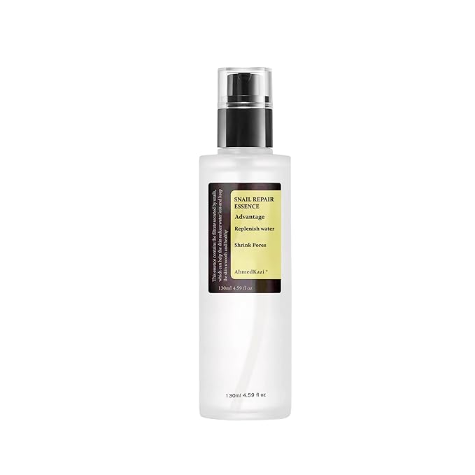 Snail Mucin Power Essence 4.39 fl.oz 130ml, Korean Skincare Snail Mucin Serum for Dry Sensitive Skin, Moisturizing with 96.3% Snail Secretion Filtrate