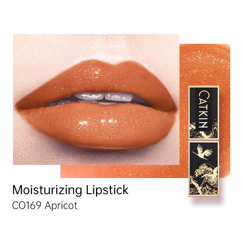Catkin Moist Lipstick Hydrating High Impact Color Infused with Vitamin E and Avocado Oil Smooth Soft Texture Long Lasting Glow Finish 169