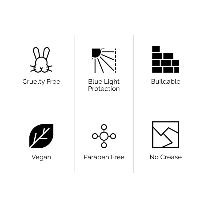 OFIR Skin Satin Medium Coverage Foundation | Buildable, Non-Creasing Finish | Vegan, Cruelty-Free, Paraben-Free Makeup | Blue Light Protection | 1 FL OZ (Sesame - Light Neutral)