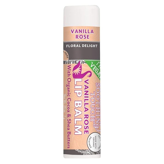 Soothing Touch, Vanilla Rose Organic, Vegan Lip Balm, .25 oz