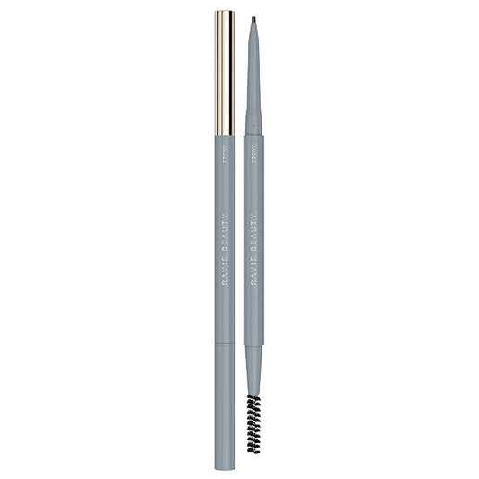 Easy Everyday™ Brow Pencil - Best Eyebrow Pencil for Women, Smudge Proof Hair-Like Strokes, 1.2mm Precision Tip with Spoolie, Vegan (Ebony)