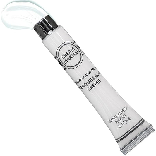 White Cream Makeup Costume Accessory - 0.7 Oz, 1 Count - Bold and Long-Lasting - Easy-to-Apply & Full Coverage For Exceptional Transformations