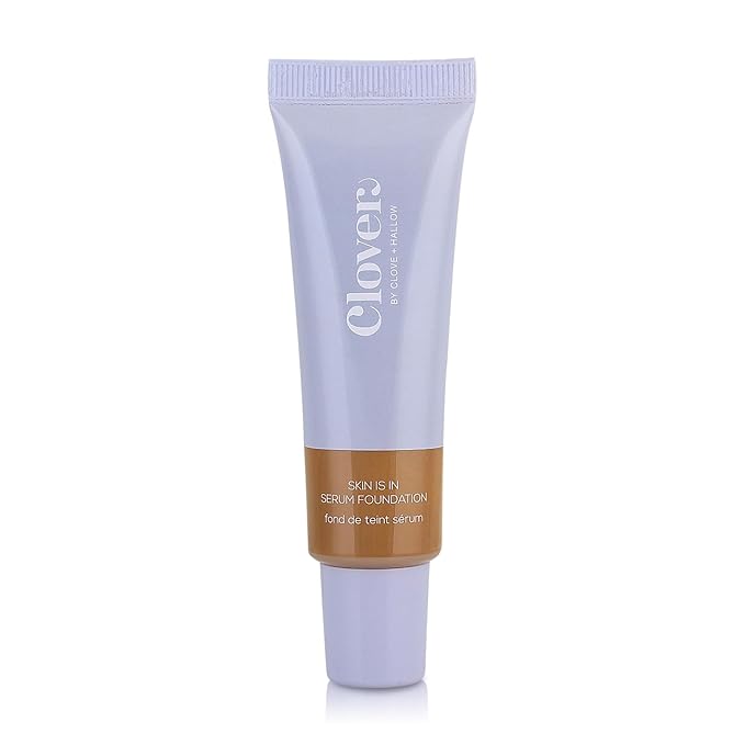 Clover Skin Is In Serum Foundation | Hydrating Face Serum, Lightweight Foundation, Cruelty-Free & Vegan | With Squalane And Sunflower Seed Wax | 30 ml - Shade 09 (Medium-Dark)