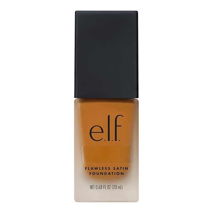 e.l.f. Flawless Finish Foundation, Lightweight & Medium Coverage, Semi-Matte Finish, Chai, 0.68 Fl Oz (20mL)