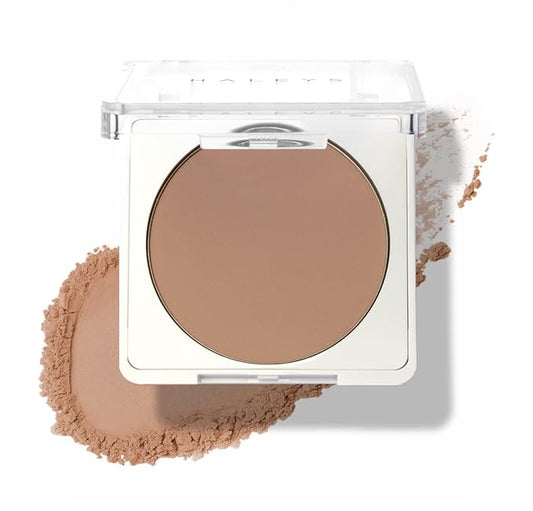 HALEYS Re-sculpt Smoothing Contour Powder (Light) Lightweight, Non-Caking, Nourishing & Skin-Softening, Infused with Shea Butter & Chamomile Flower Water to Soothe Skin