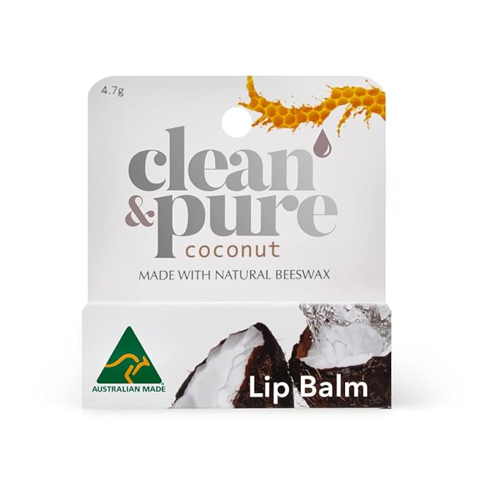 Lip Balm 2-Pack (Coconut) | Manuka Honey Beauty Products | Lip Care Set With 100% All Natural Beeswax and Vitamin E Oil | Flavored Lip Balm for Dry, Chapped Lips