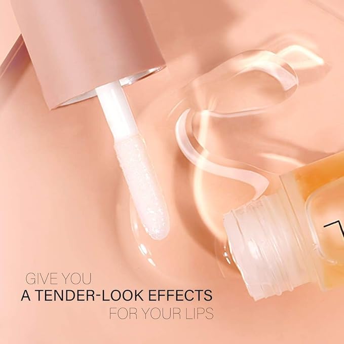 DEROL Lip Plumper by Vafee, Natural Lip Plumper and Lip Care Serum, Lip Enhancer for Fuller, Lip Mask, Beautiful Fuller, Hydrating & Reduce Fine Lines 5.5ML (Day& Night)