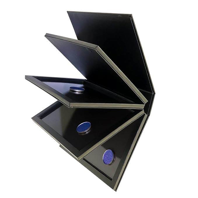 4 layers empty cardboard magnetic book eyeshadow palette