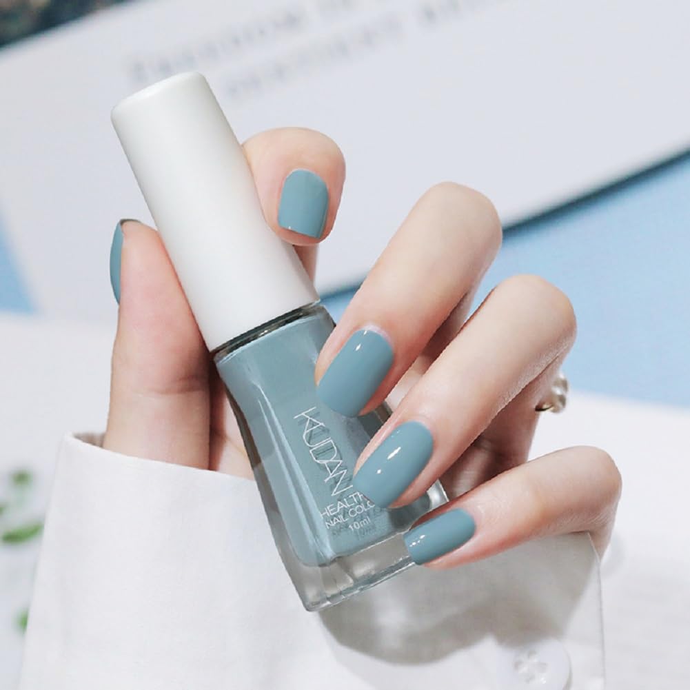 Nail Polish set - Nail Lacquer Quick Dry, Full Size, Vibrant, Colorful, Trendy, Glitter, Glossy, Metallic, Matte Nail Art Nail Shades (N14 Haze Blue, 52g)