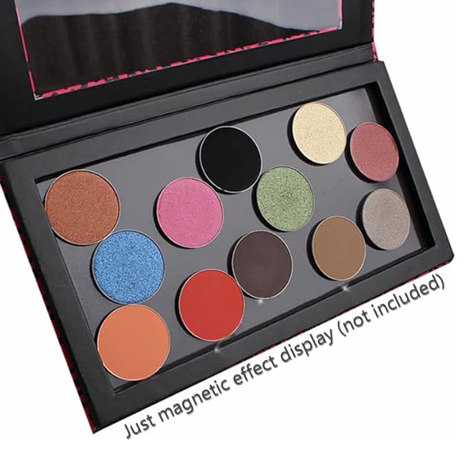 50pcs Metal stickers adhesive set magnetic strips with adhesive backing iron circles for non-magnetism cosmetic eyeshadow pans aluminum bottom shadow accessories