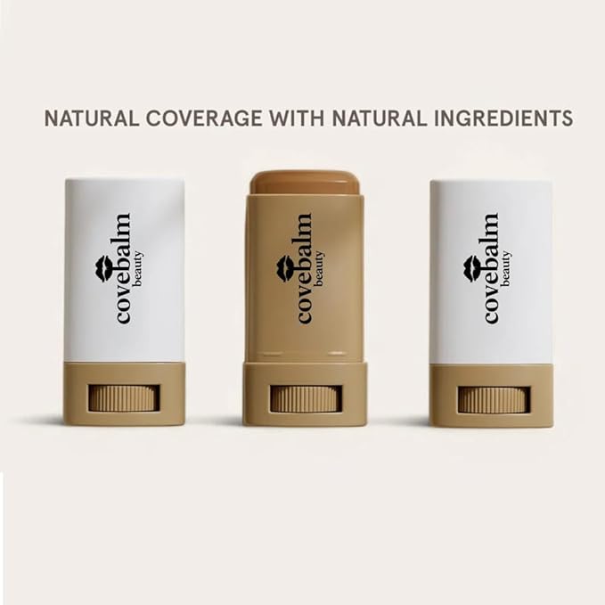 Cove Balm Beauty Skin Tint,Solid Tinted Serum Boosted Skin Tint Balm, Facial Color Correct, Radiant & Dewy Finish, Face Tinted Foundation, Covebalm Foundation Stick For Face Makeup (#01)