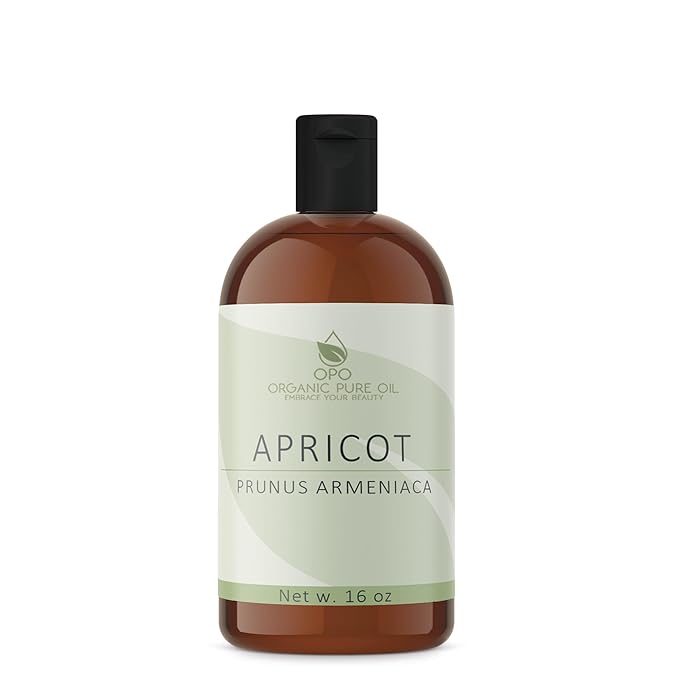 Apricot Kernel Oil - 100% Pure, Organic, Cold Pressed, Unrefined, Raw - Bitter Scent, Therapetutic Premium Grade A Kernal - Perfect for Massage, Skin, Hair & Body Care 16 OZ Quart Bulk