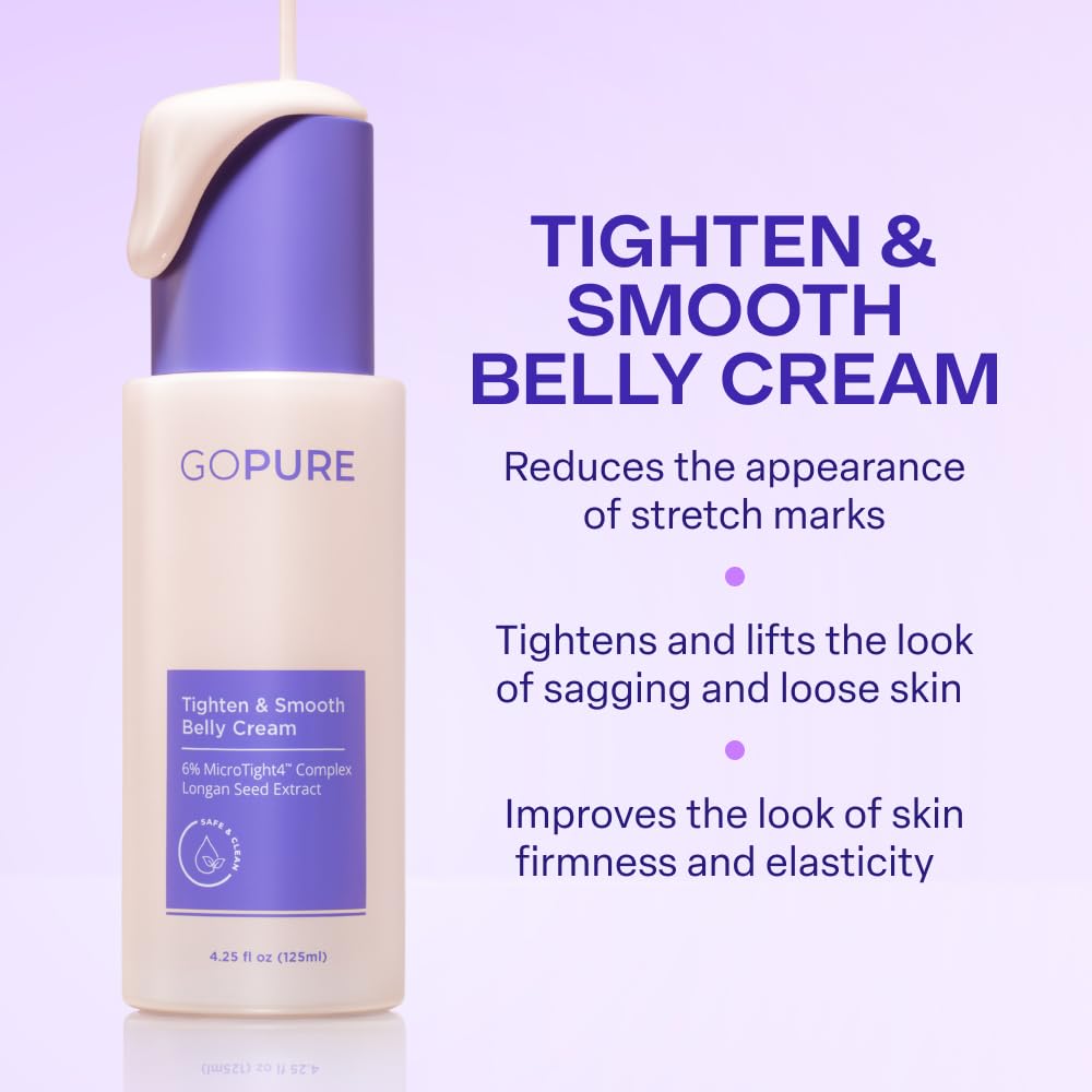 goPure Tighten & Smooth Belly Cream - Clinically Tested