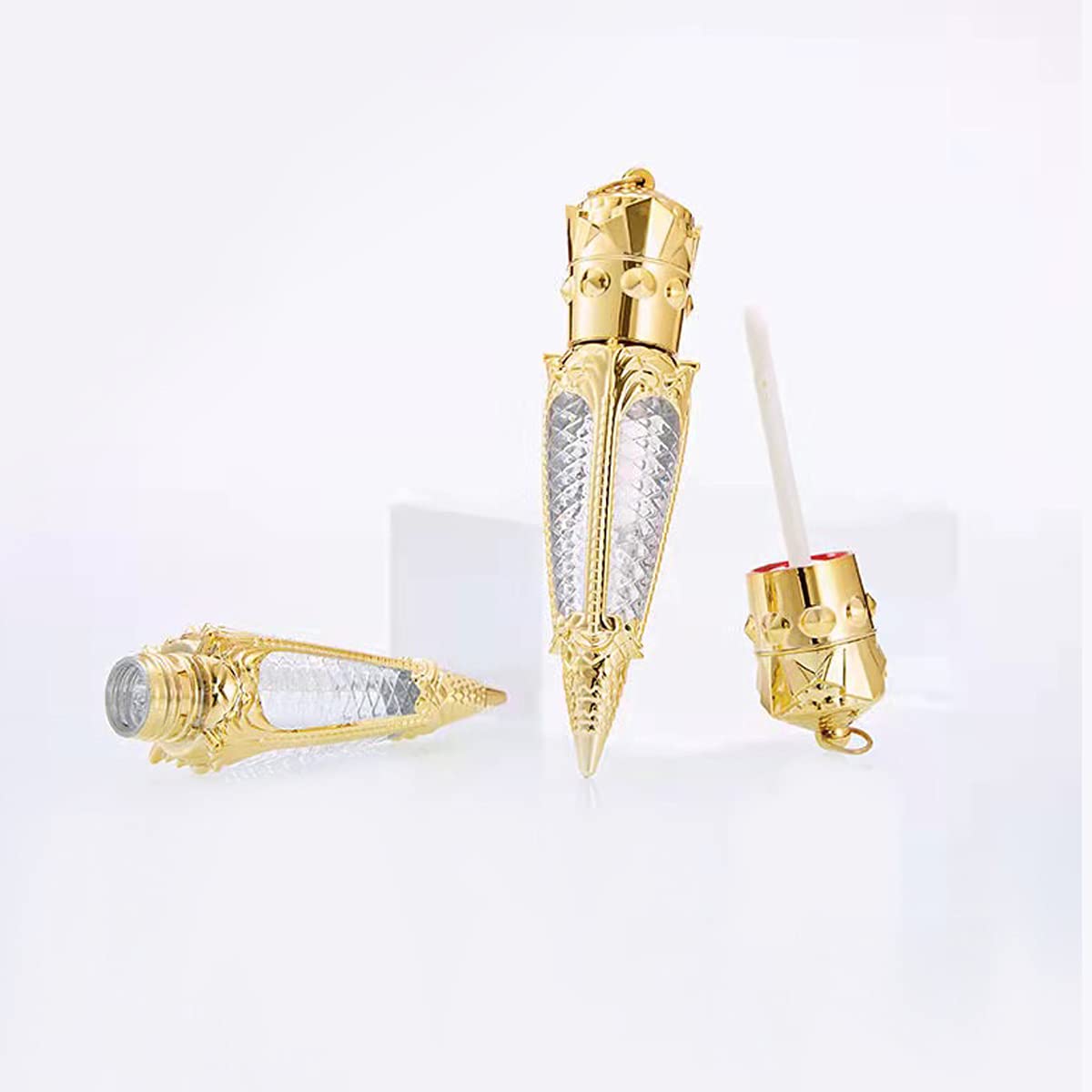 6 Pcs 5ml Lip Gloss Tubes Rabbit Shaped Refillable Empty Lip Balm Containers Lip Gloss Tube Bottles for Women Girl DIY Cosmetics