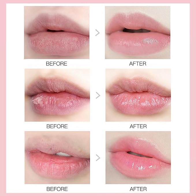 3PCS Bee Lip Balm Honey Pot,Honey&Apple Lime Lip Mask Overnight Moisturizing Lip Balm,Hydrating Prevention Dry and Cracked Reduces Lip Lines Lip Sleeping Mask (Honey+Strawberry+Apple Lime)