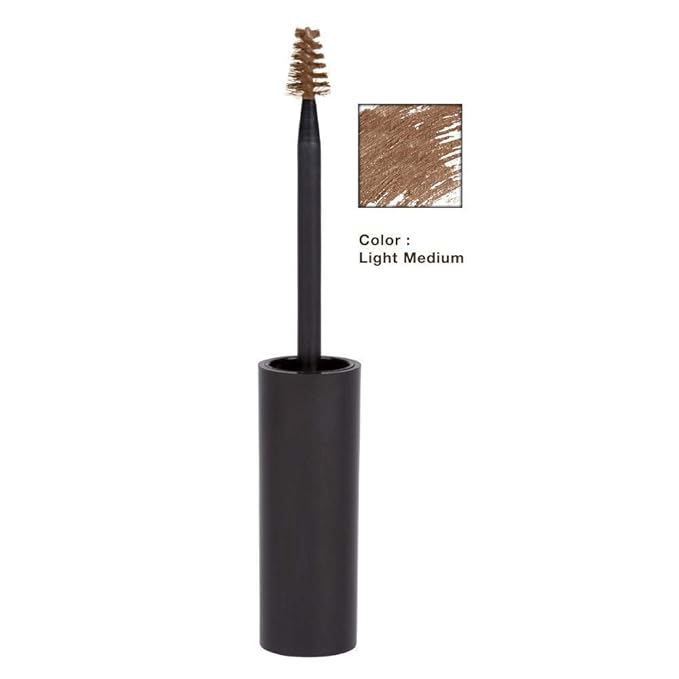 Elizabeth Mott Queen of the Fill Tinted Eyebrow Gel – Brow Filler, Volumizer & Setter – Defines, Shapes & Covers Gray Hairs – Water-Resistant, Long-Lasting – Cruelty-Free – Light Medium Brown 4g
