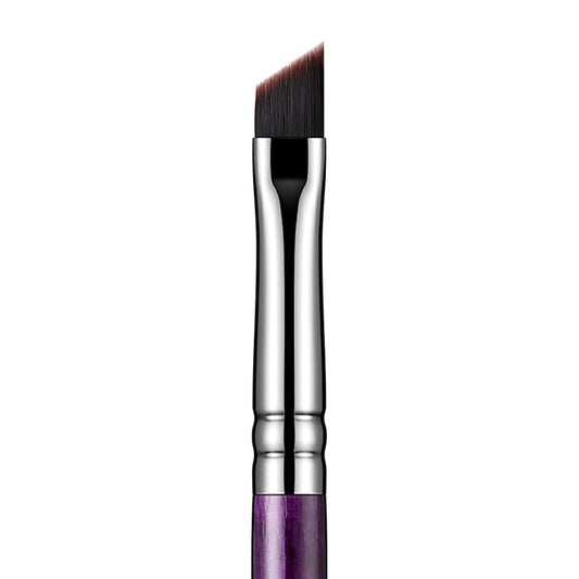 Eyeliner Brush Fine Angled - PRO Precision Gel Eye Liner Makeup Brush -Ultra Thin Slanted Flat Angle - Premium Cruelty Free Synthetic Bristles (E835 Purple)