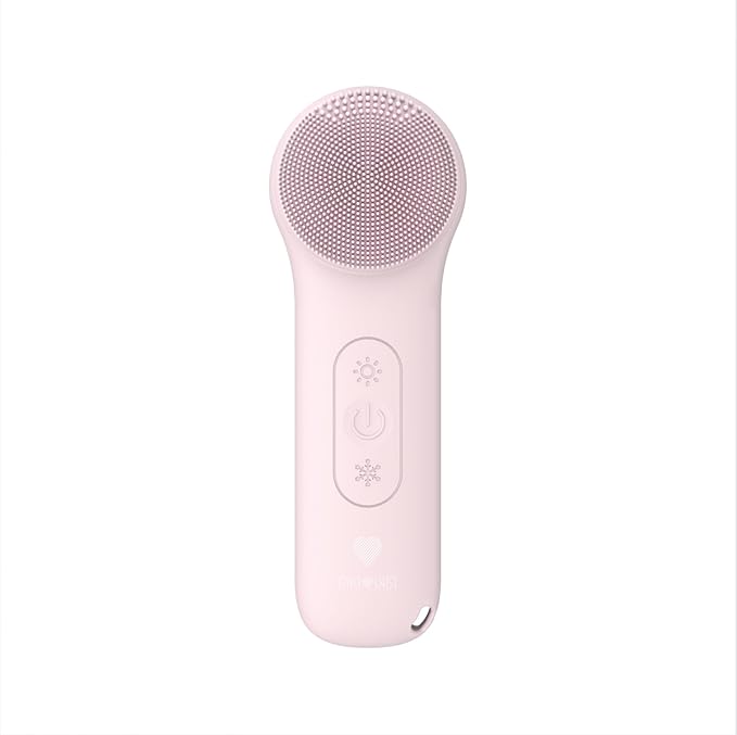 Electric Silicone Face Scrubber - 2-in-1 Facial Rotating Vibrating Exfoliating Brush - Waterproof & Portable, Rechargeable, for Cleaning, Exfoliation, Massage, Suitable for Men & Women