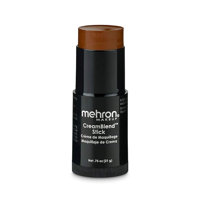 Mehron CreamBlend Stick Makeup, Stick .75 oz (21 g), Dark 3