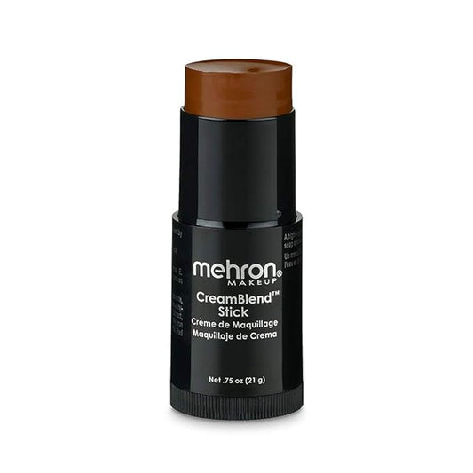 Mehron CreamBlend Stick Makeup, Stick .75 oz (21 g), Dark 3