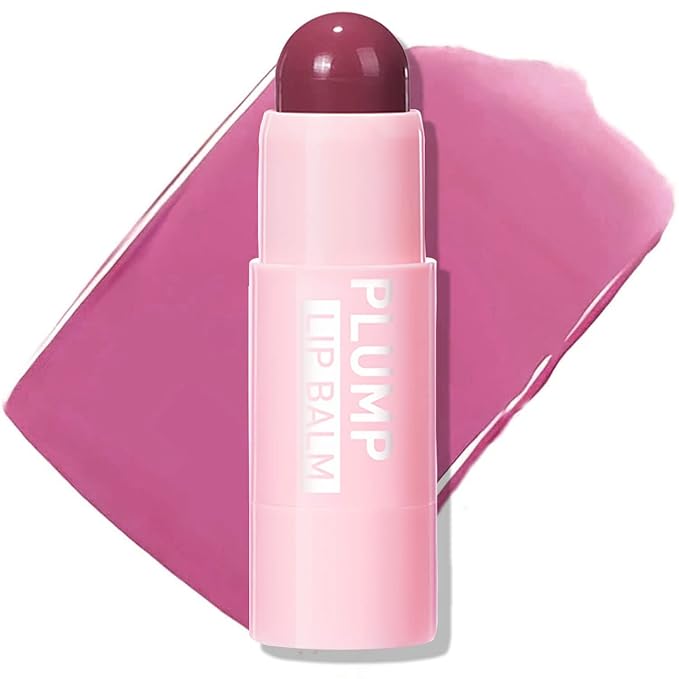 Plumping Lip Balm - Tinted Lip Balm Plumper - Enhancing & Hydrating Lip Moisturizer Fade Lip Lines Lip Care 0.17Oz/4.8g - 01 MAUVE WHIP