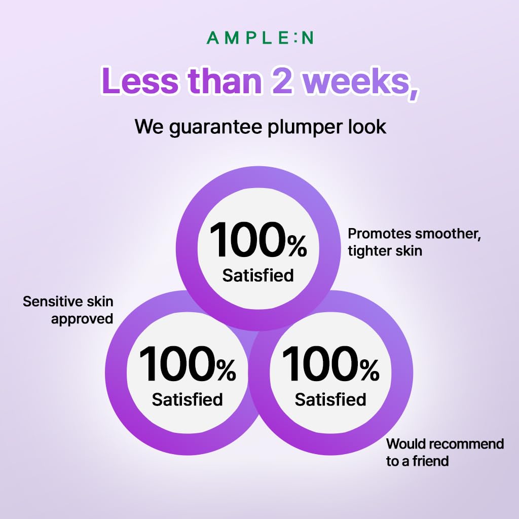 AMPLE:N Peptide Shot 2X Ampoule – Intensive Age Defying Concentrate Face Serum with Peptide Threads – Erasing Wrinkles and Improve Firmness – Lifting Sagging Skin – Plump, Repairs Skin, 3.38 fl.oz.