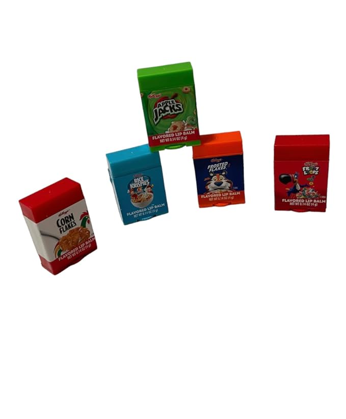 Taste Beauty 5-Piece Kelloggs Cereal Flavored Lip Balm Vending Machine Set