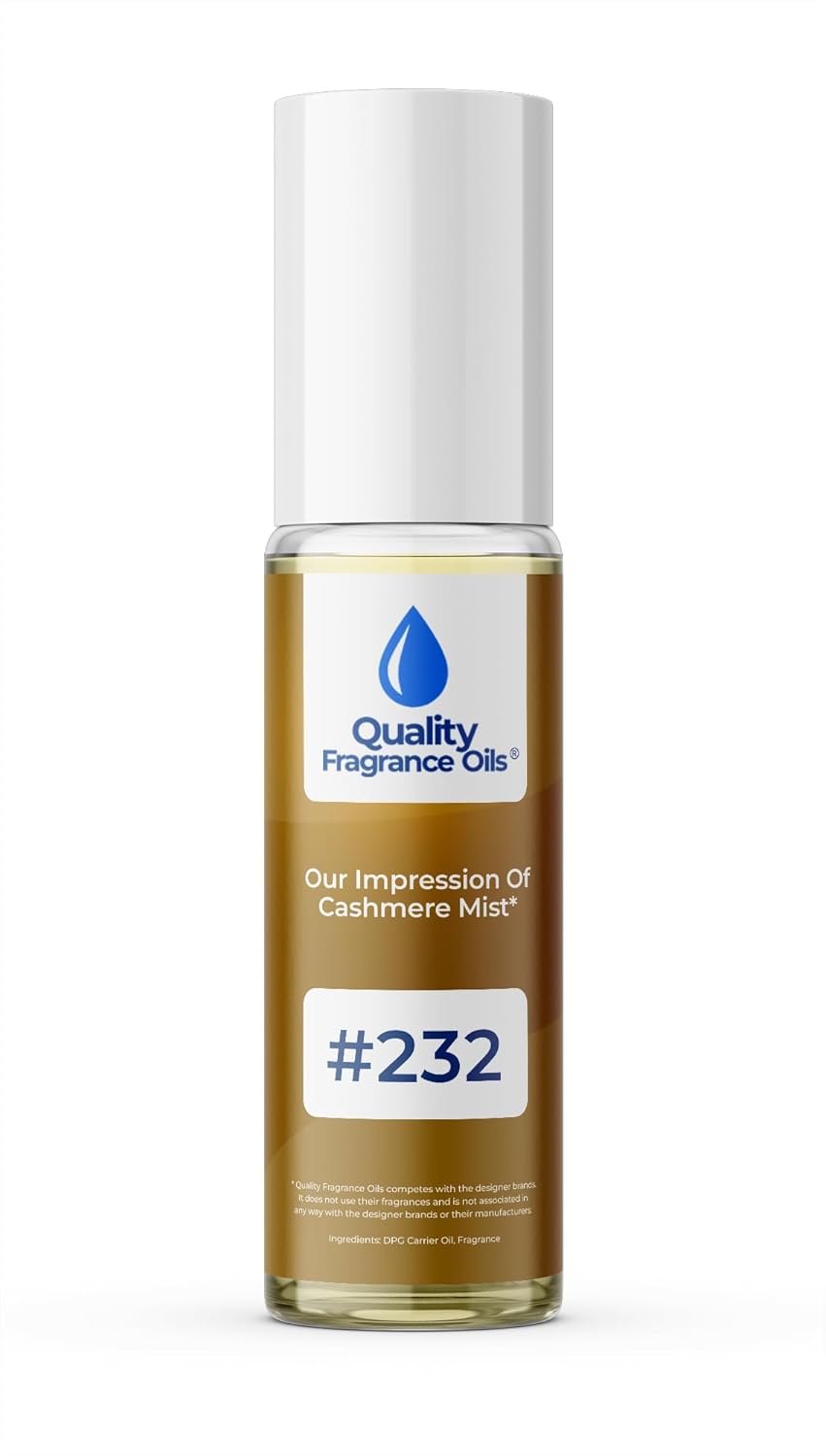 Quality Fragrance Oils' Cashmere M. for Women Impression #232 | Long-Lasting Perfume Oil, Alcohol-Free, Strong Scent, 10ml Roll-On | Affordable Alternative to Designer Fragrances