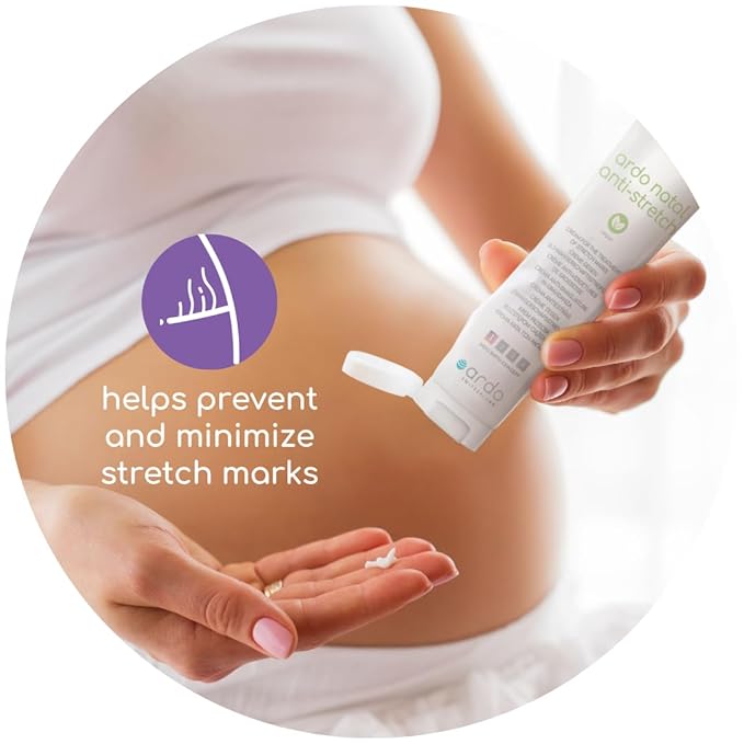 ARDO Anti-Stretch Mark Cream, Swiss Formula. Helps Prevent & Reduce Stretch Marks During Pregnancy & After Birth, Cruelty-Free, Vegan & Fragrance Free, Made in Europe, (100ml/3.4 fl.oz)
