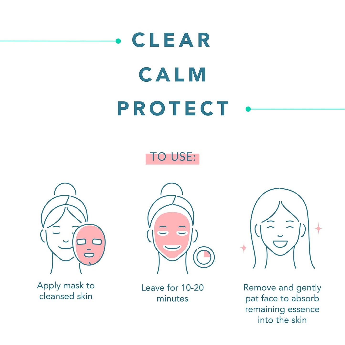 Cica Sheet Mask, Daily Face Mask with Cantella Plant Extract to Regenerate and Revitalize Skin, Korean Beauty Favorite, 5-Pack