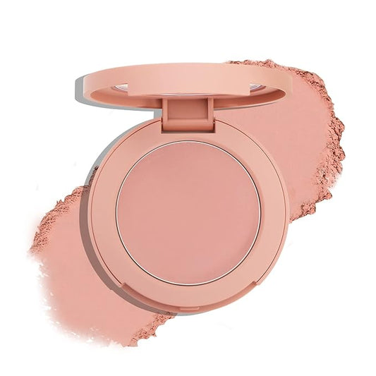 Boobeen Powder Blush, Single Color Blush Face Blush Palette Matte Baked Cream Blush Makeup Powder, High Pigment Pressed Blush for Create a Natural Cheek Flushed Look