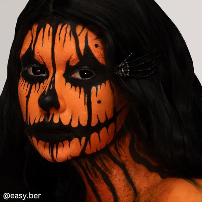 Mehron Makeup Foundation Greasepaint | Stage, Face Paint, Body Paint, Halloween Makeup 1.25 oz (38 g) (ORANGE)