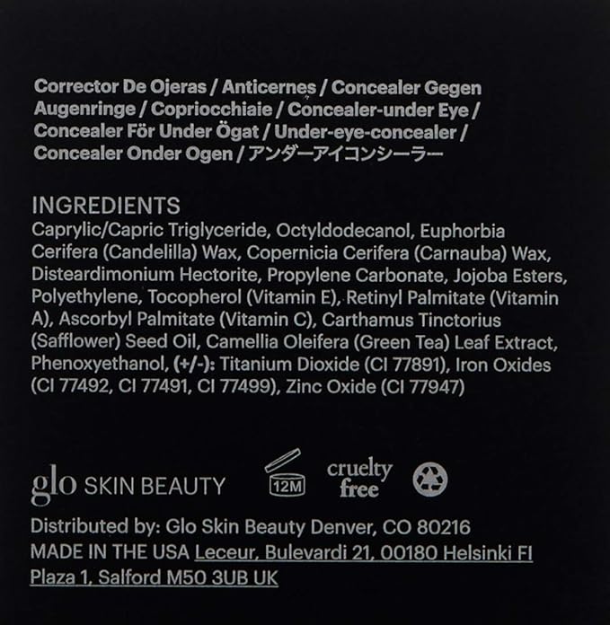 Glo Skin Beauty Under Eye Concealer Duo | Custom Blend Corrects & Conceals Dark Circles & Redness | Talc-Free Formula for All Skin Types Sand 0.11 Ounce (Pack of 1)