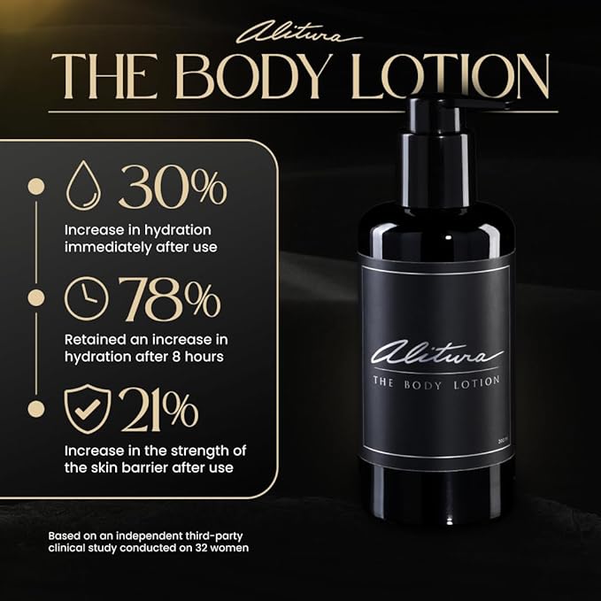 Alitura Naturals Organic Face & Body Lotion – Anti-Aging Moisturizer with Olive Oil & Acai Butter – Hydrating Cream for Dry, Sensitive & Aging Skin – For Men & Women – 200ml