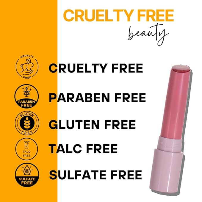 Lip Balm Hydrating for Dry and Chapped Lips Tinted Subtle Color Non-Sticky Juicy Finish | Pink, 1 Count (Pack of 1)
