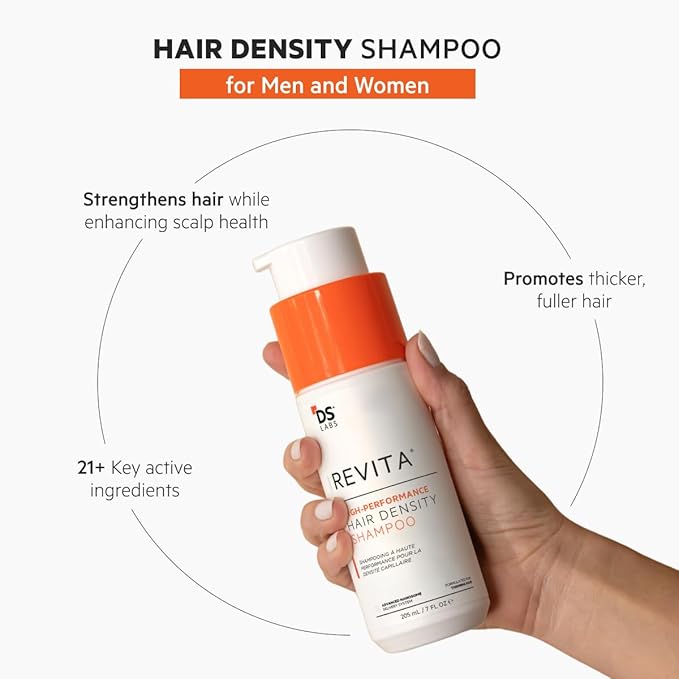 DS Labs Revita Shampoo – High-Performance Hair Density Shampoo, Volumizing & Thickening, Fuller, Healthier-Looking Hair, Sulfate & Silicone Free, For Men & Women, 500mL, Packaging May Vary